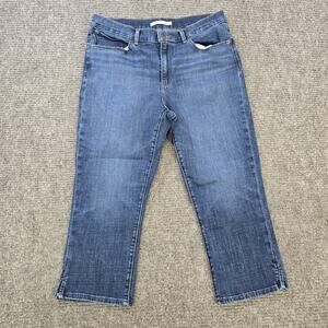 Levi's Classic Capri Jeans Womens 12 31x21 Blue Stretch